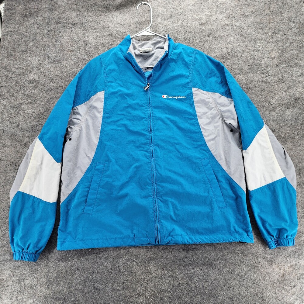 Champion Jacket Mens Extra Large Full Zip Blue